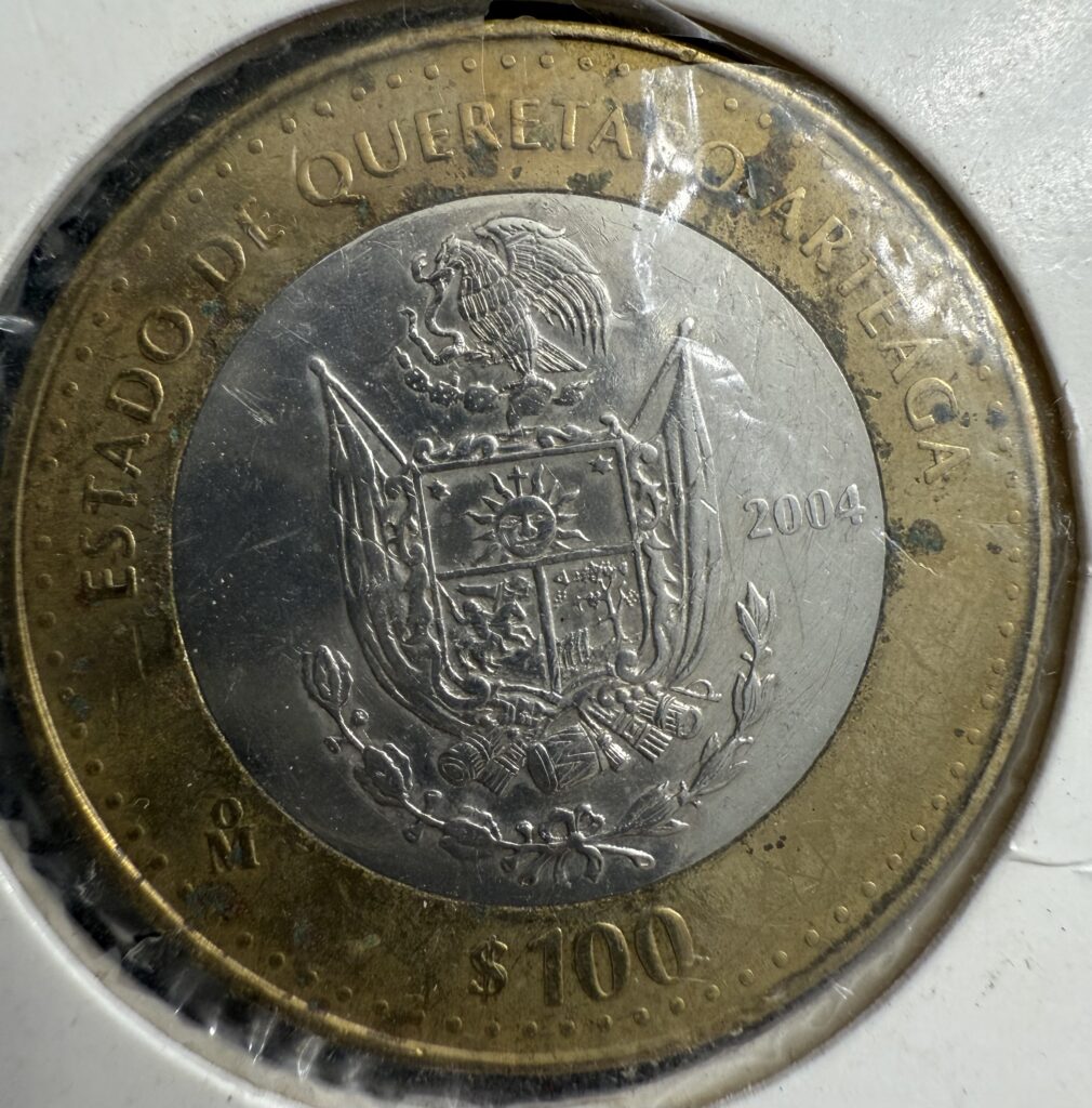 Inicio TodoPrecio.com 19 100 Pesos Querétaro 2004 Escudo de Guerra Primera Fase