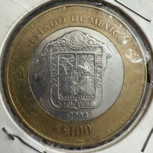 $100 Pesos Estado de México 2004 Escudo de Guerra Mo.