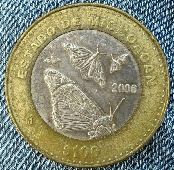 $100 Pesos Michoacán 2006 Segunda Fase Plata .925