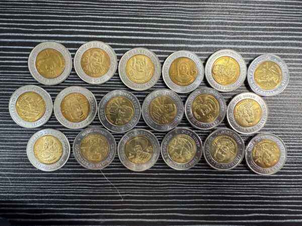 Colección 37 Monedas $5 Pesos Independencia y Revolución UNC - Image 8