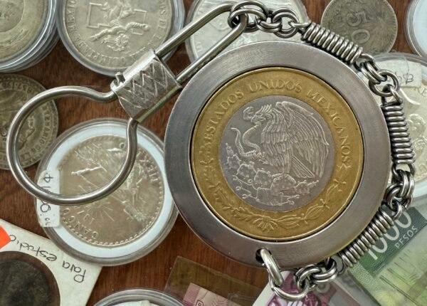 Llavero Acero Inoxidable con Moneda del Quijote 2005 Mo. - Image 2