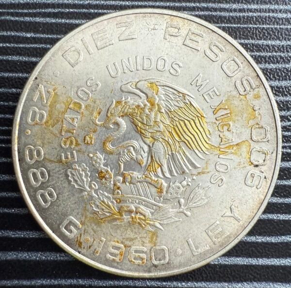 $10 Pesos Hidalgo y Madero 2 Cáritas 1960 - Image 3