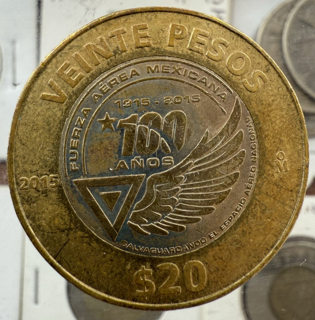 Inicio TodoPrecio.com 6 20 Pesos 100 Años Pesos Fuerza Aérea Mexicana 2015