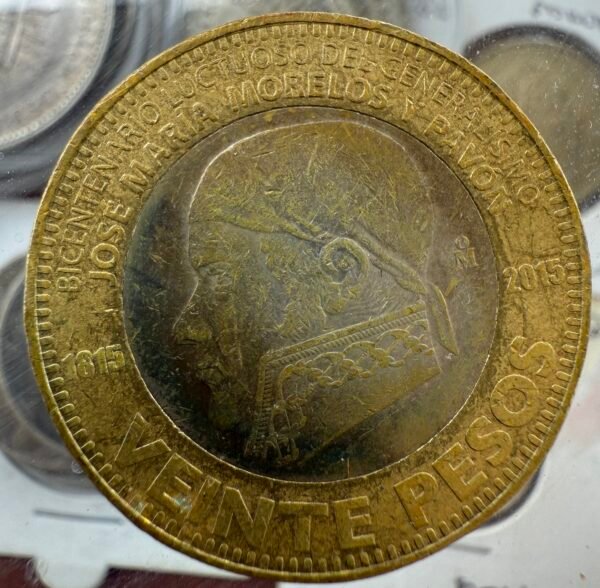 20 Pesos Conmemorativa Morelos 2015 Mo.