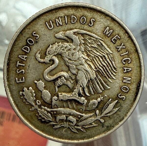 25 Centavos 1950 Balanza Plata Ley .300 - Image 2
