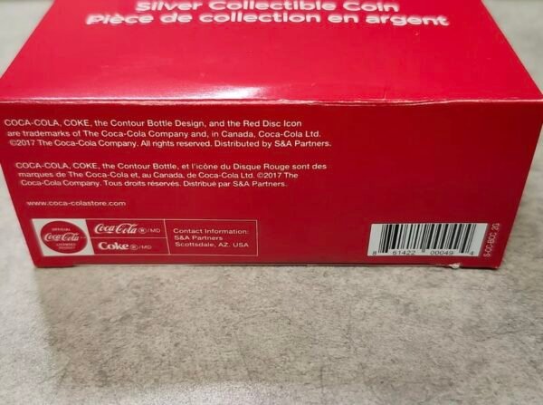1 Dollar Fiji 2018 Coca Cola Plata .999 Corcholata - Image 13