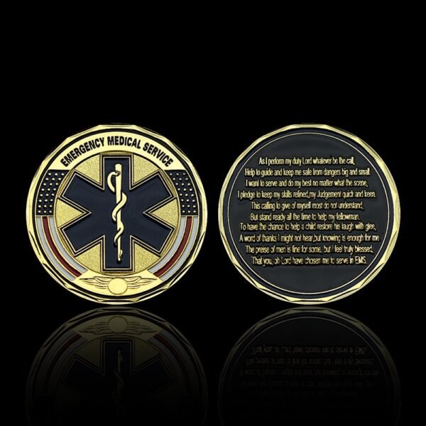 Medalla Medicina Emergencia Dorada