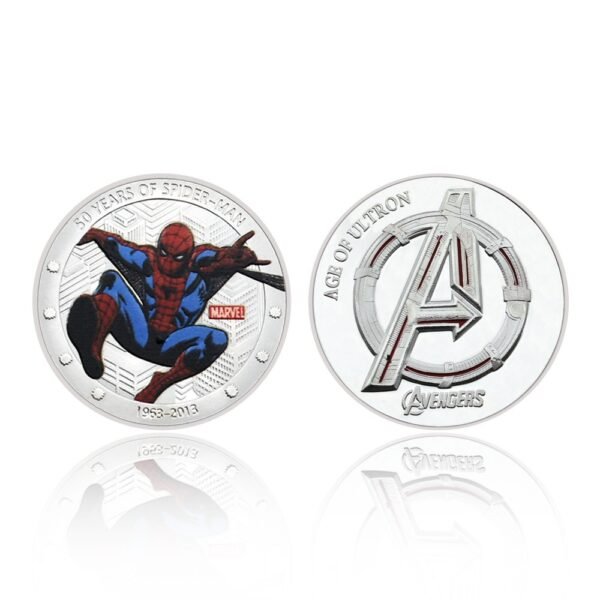 Token Spiderman Avangers Plateado 40mm