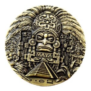 Medallón 4” Guerrero Maya | Calendario Azteca