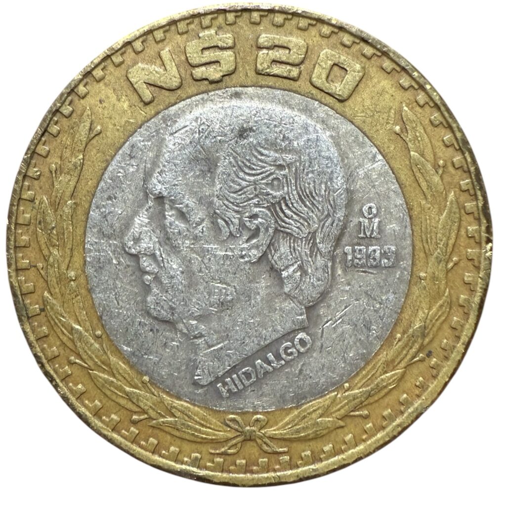 Inicio TodoPrecio.com 18 $20 Nuevos Pesos Hidalgo 1993 Plata .925