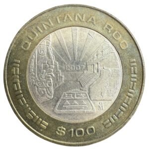 $100 Pesos Quintana Roo 2007 Segunda Fase Plata .925