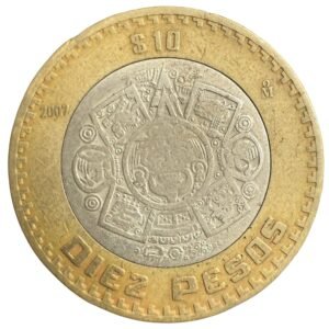 10 Pesos 2007 Grafila Invertida | Error Banco de México