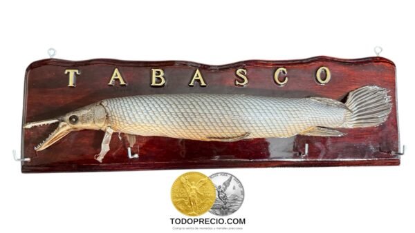 Recuerdo Souvenir Cuadro de Tabasco México Pejelagarto 45cm - Image 2