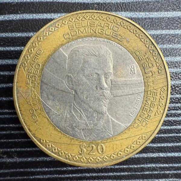 20 Pesos Belisario Domínguez Año 2013
