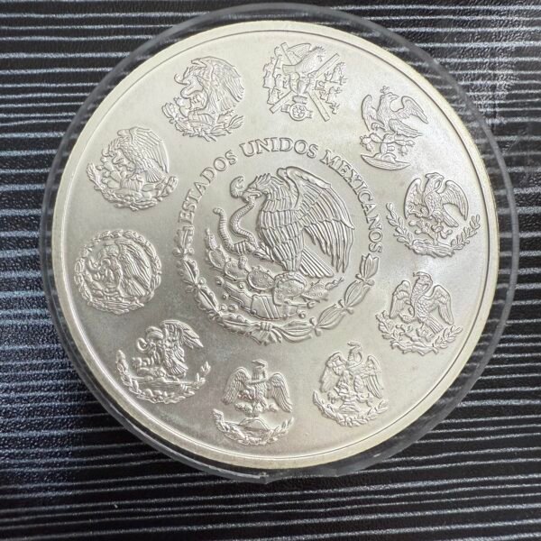 5 Onzas Libertad Plata Pura .999 2009 Moneda Mexicana - Image 5