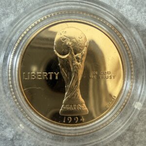5 Dólares Oro World Cup 1994 W USA