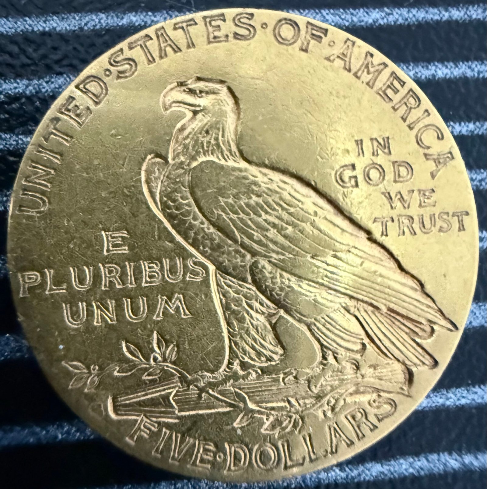 5 Dólares Oro Cabeza de Indio 1911 S | EEUU 4 5 Dólares Oro Cabeza de Indio 1911 S | EEUU - Image 4