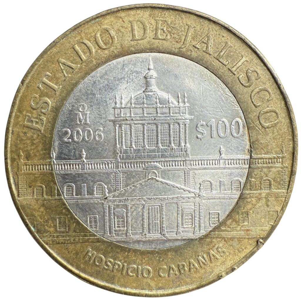 Inicio TodoPrecio.com 7 Moneda de 100 Pesos Jalisco 2006 – Hospicio Cabañas Plata Ley .925