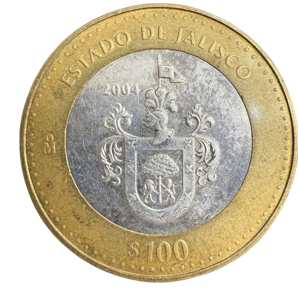 Inicio TodoPrecio.com 3 $100 Pesos Mexicanos Estado de Jalisco 2004 Primera Fase Plata .925