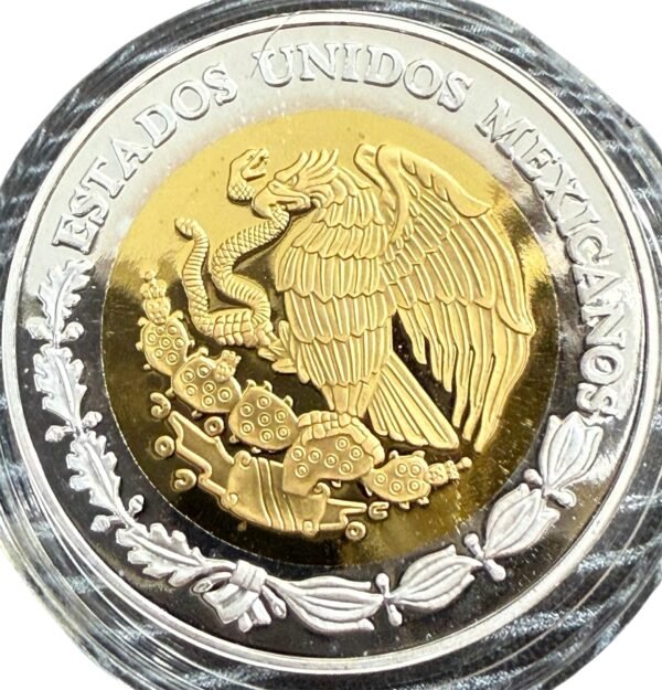 $100 Pesos Oro Plata Tabasco Primera Fase 2004 Edición Limitada UNC - Image 4