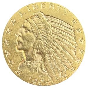 5 Dólares Oro Cabeza de Indio 1909 D