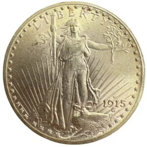 20 Dólares Oro 1915 S | Águila Doble EUA Saint Gaudens