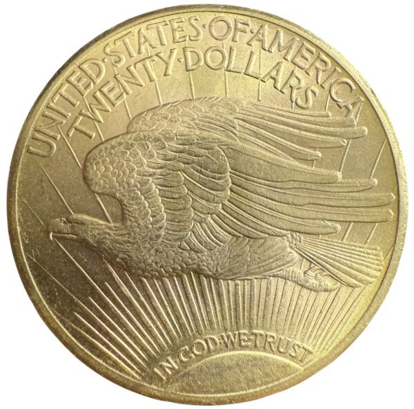 20 Dólares Oro 1915 S | Águila Doble EUA Saint Gaudens - Image 2