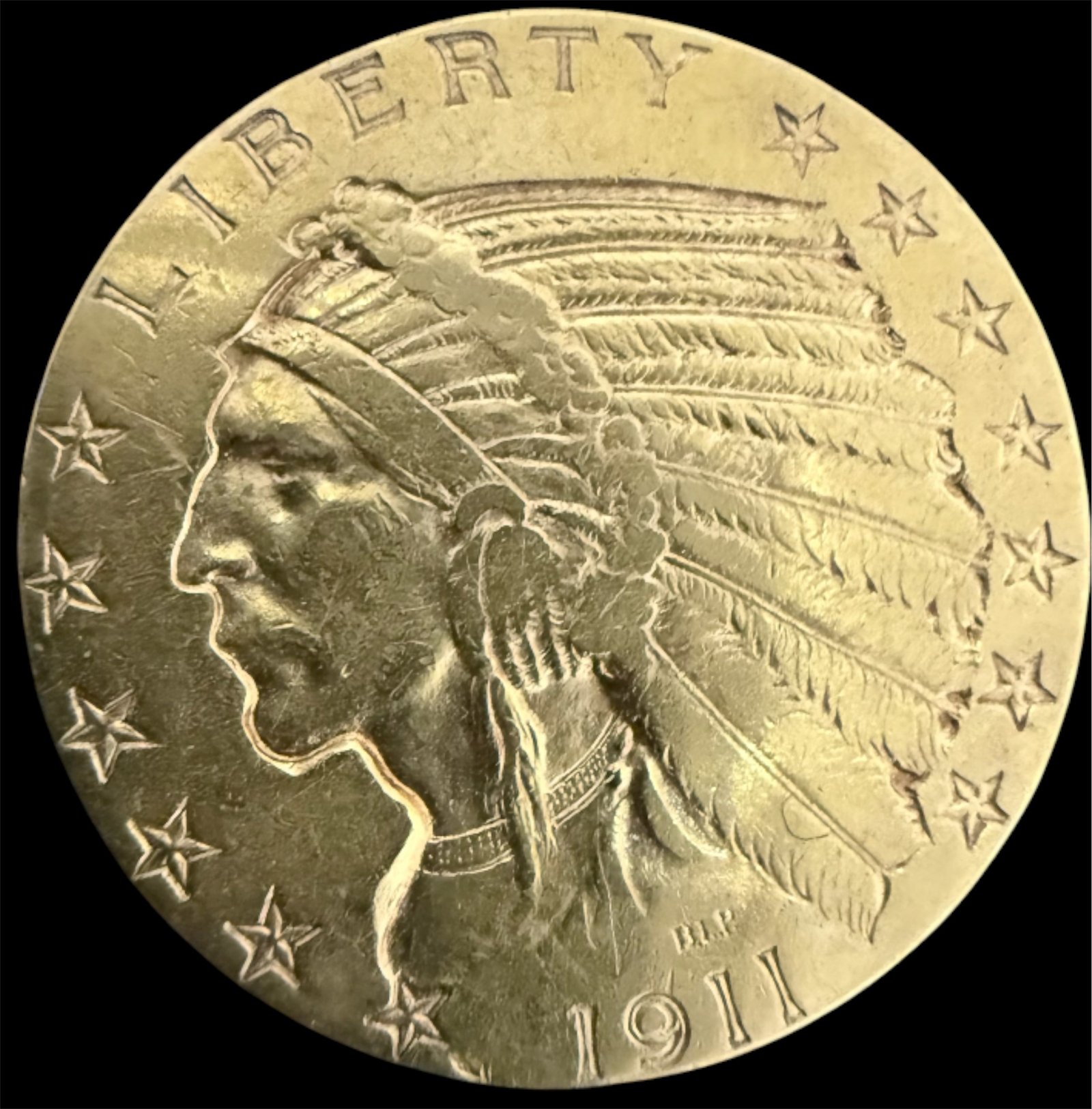 5 Dólares Oro Cabeza de Indio 1911 S | EEUU 1 5 Dólares Oro Cabeza de Indio 1911 S | EEUU