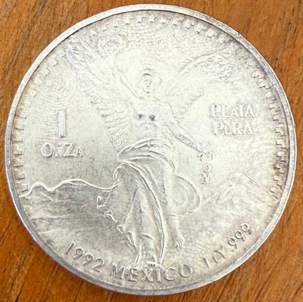 Onza de Plata Pura .999 1992 Libertad Gordita - Image 2