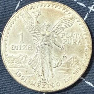 Onza Libertad 1991 Plata Pura .999 Tipo 1 Mo.