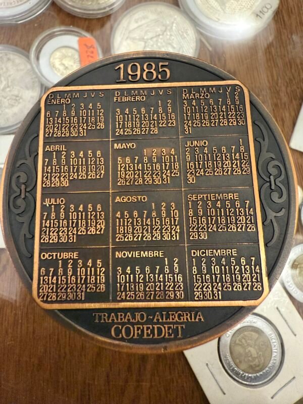 Calendario 1985 Gobierno del Estado Tabasco 4” - Image 3