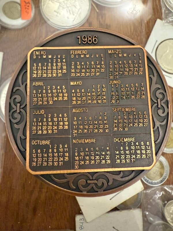 Calendario 1986 Gobierno del Estado Tabasco 4” - Image 2