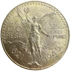 $50 Pesos Centenario Oro 1945 Mo. 37.5g Ley .900 México
