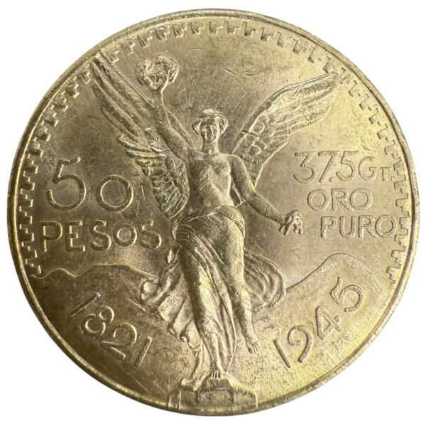 $50 Pesos Centenario Oro 1945 Mo. 37.5g Ley .900 México - Image 2