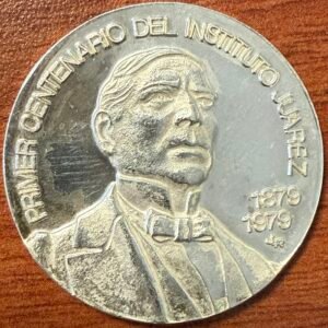 1 Onza Plata Primer Centenario del Instituto Juárez Tabasco UJAT 1979