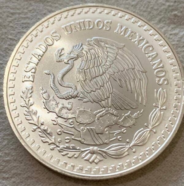 Onza Libertad 1998 México Mo. Plata .999 UNC Satin 1/67000 | RARA - Image 2