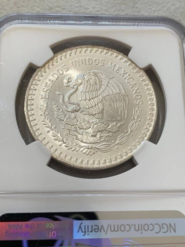 1 Onza Libertad 1991 Plata Pura .999 Tipo 2 Mula NGC MS67 | RARA - Image 2
