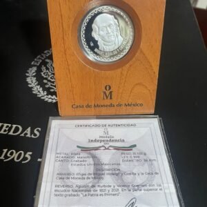 1 Onza Mate Brillo Miguel Hidalgo 2021 La Patria es Primero