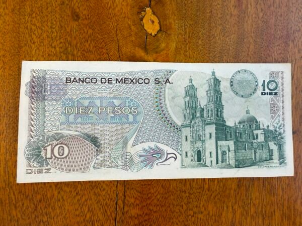 Billete $10 Pesos Miguel Hidalgo 1977 - Image 2
