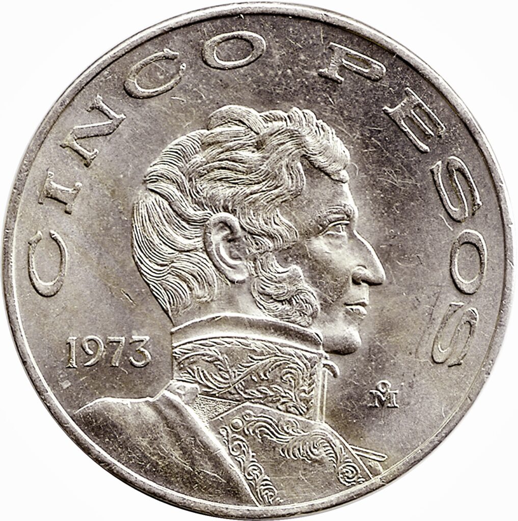 Inicio TodoPrecio.com 19 5 Pesos Vicente Guerrero 1971-1978 Níquel