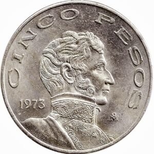 5 Pesos Vicente Guerrero 1971-1978 Níquel