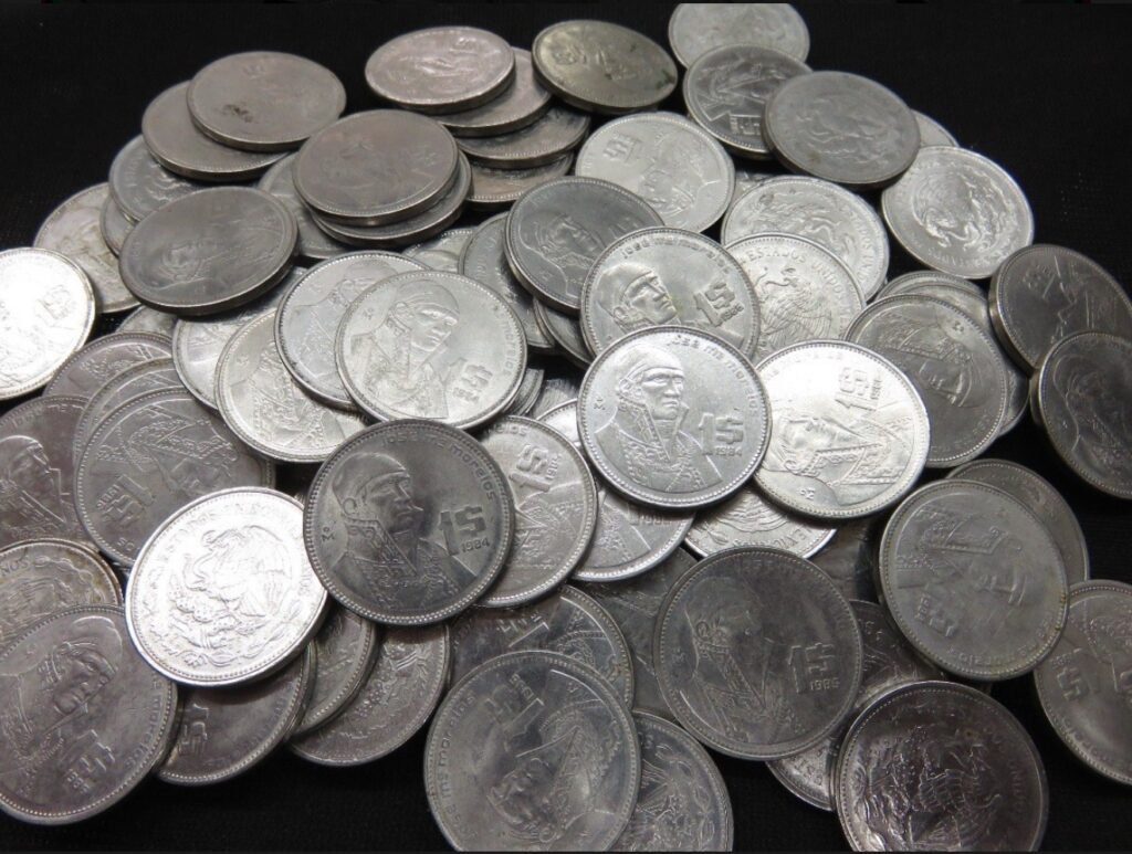 Inicio TodoPrecio.com 13 1 Kilo Monedas de 1 Peso Morelos Años 80 | Acero Inoxidable México