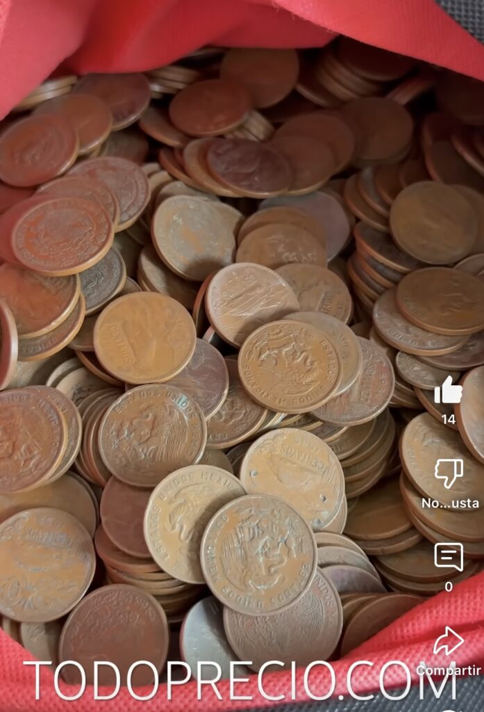 Inicio TodoPrecio.com 14 Lote 1 Kg Monedas de Cobre México | 20 Centavos Teotihuacán