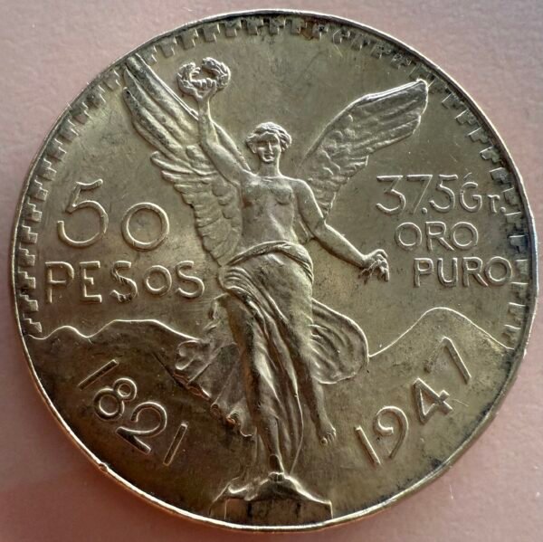 $50 Pesos Centenario 1947 37.5Gr Oro Puro | Ley 0.900 l Mo. México | Ángel de la Independencia - Image 15