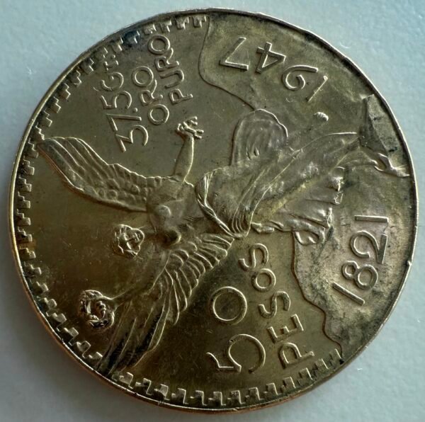 $50 Pesos Centenario 1947 37.5Gr Oro Puro | Ley 0.900 l Mo. México | Ángel de la Independencia - Image 13