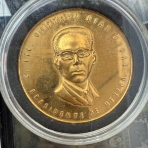 Medalla Presidente Gustavo Díaz Ordaz Año de la Amistad 1966 México Centroamericana