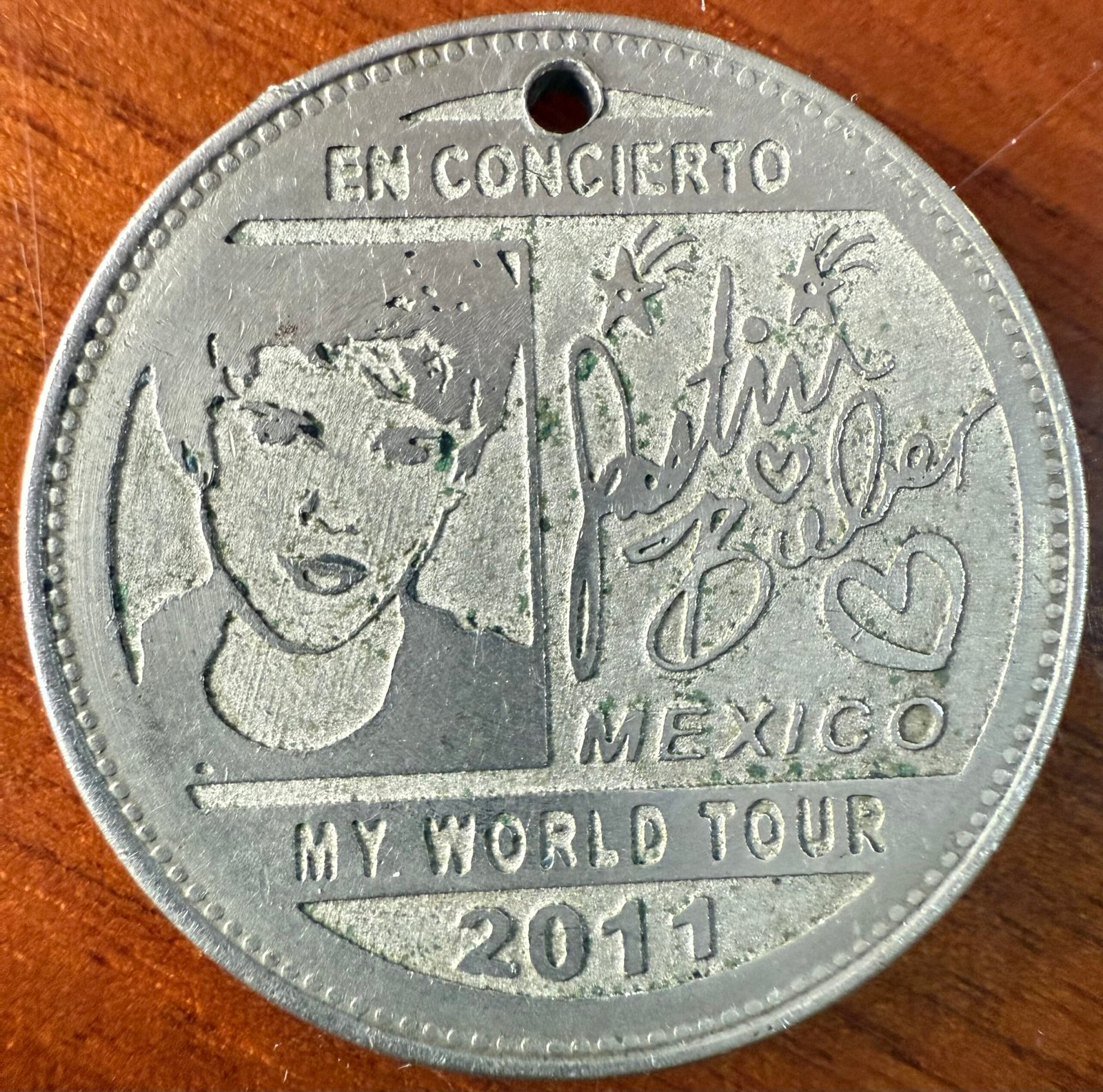 Token Justin Bieber en Concierto My World Tour Año 2011 México 1 Token Justin Bieber en Concierto My World Tour Año 2011 México