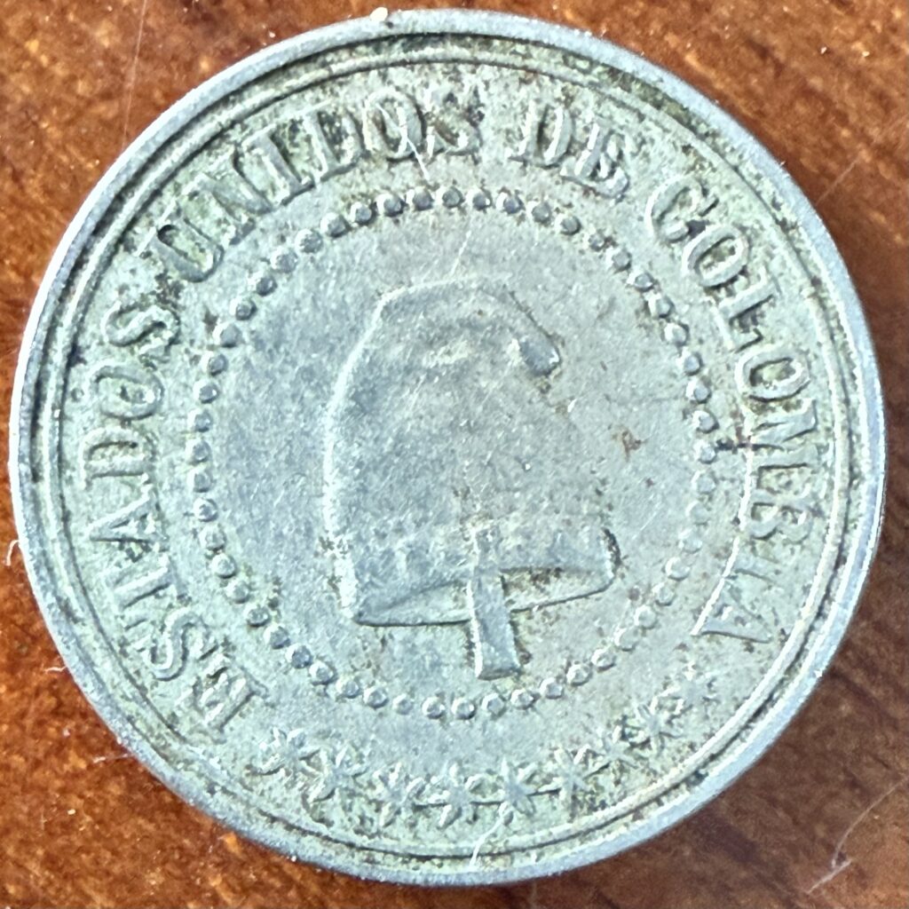 2.5 Centavos de Colombia Año 1881