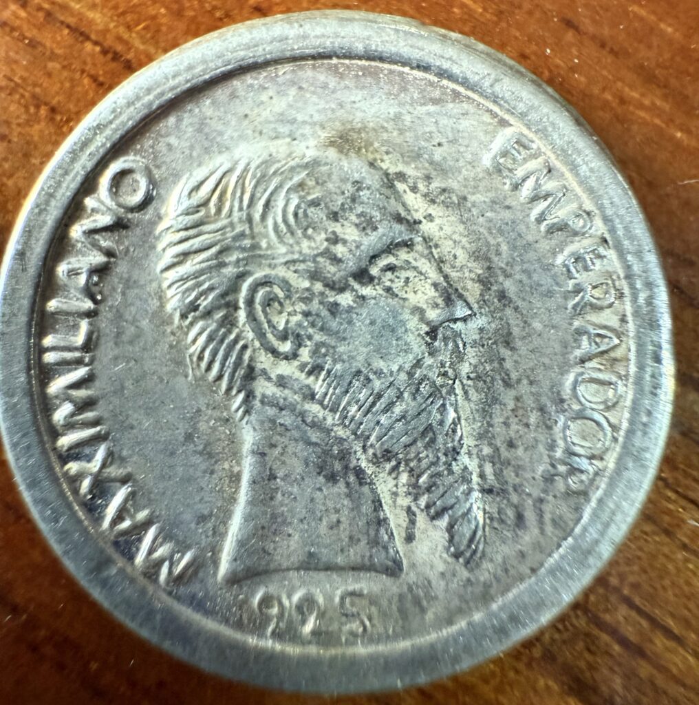 Ofertas 🔥 74 Lagrimita de Plata Esterlina 925 Maximiliano Emperador Imperio Mexicano