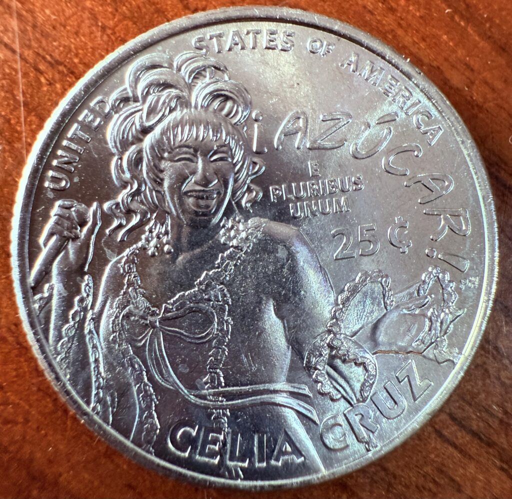 25 Centavos de Dólar Celia Cruz 2024 UNC